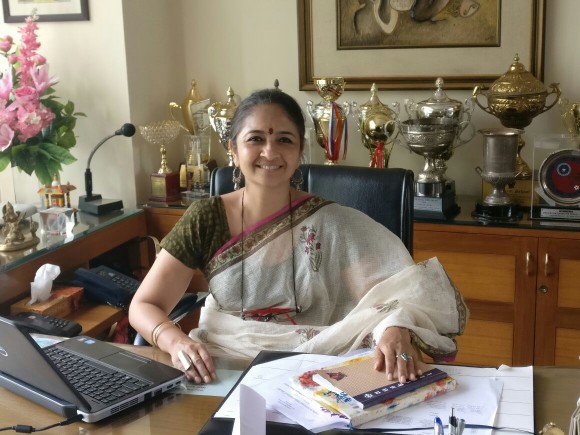 Photo of Mrs. Richa Agnihotri, the Principal of Sanskriti School